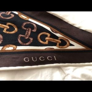 Gucci Horsebit Silk Twill Scarf